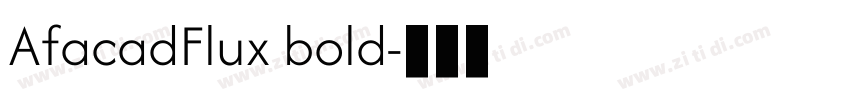 AfacadFlux bold字体转换